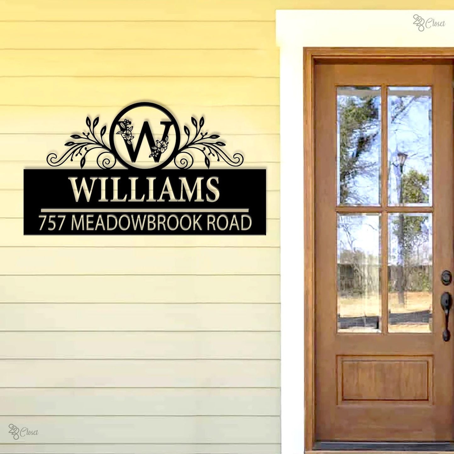 Custom Address Sign, House Number Wall Sign, Metal Address Wall, Housewarming gift, Gift for family, Modern address sign, House number decor