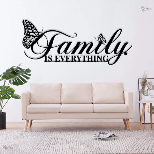 Family Is Everything Sign Family Is Everything Metal Wall Art Religious Metal Sign, Family Quote Metal Sign Home Decor Wall Hanging for Home