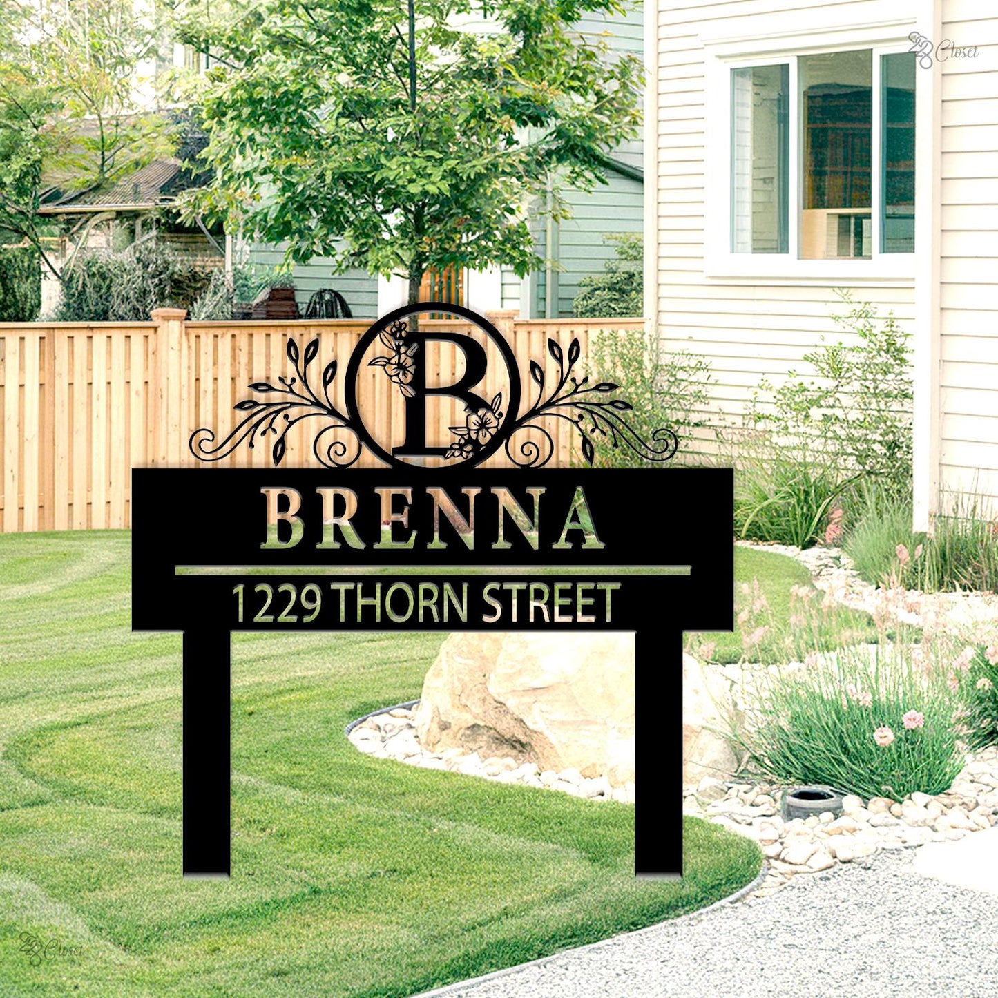 Custom Address Sign, House Number Wall Sign, Metal Address Wall, Housewarming gift, Gift for family, Modern address sign, House number decor
