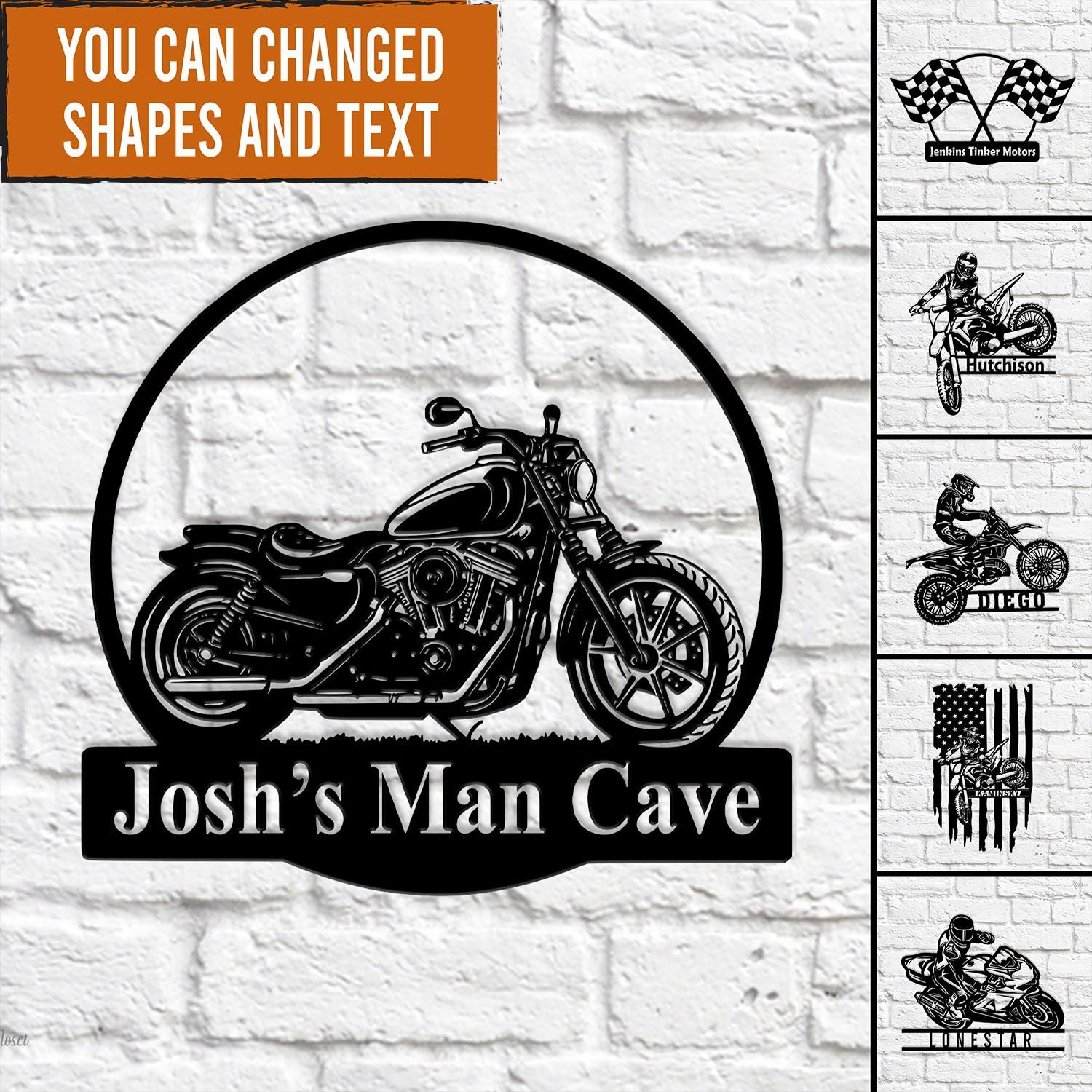 Custom Racing Flag Sign, Racing Garage Metal Sign, Gift for dad, Garage sign, Checkered Flag Racing Sign, Garage flag sign, Motorcycle decor
