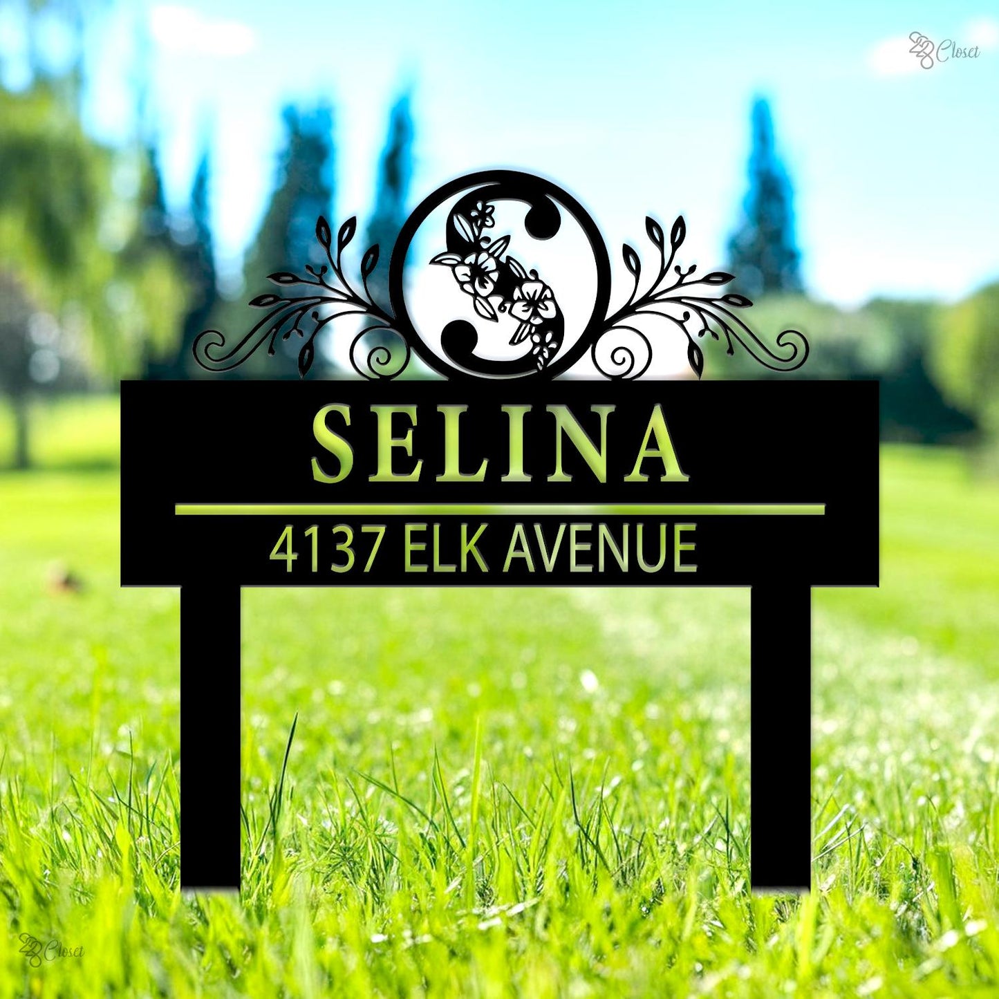 Custom Address Sign, House Number Wall Sign, Metal Address Wall, Housewarming gift, Gift for family, Modern address sign, House number decor