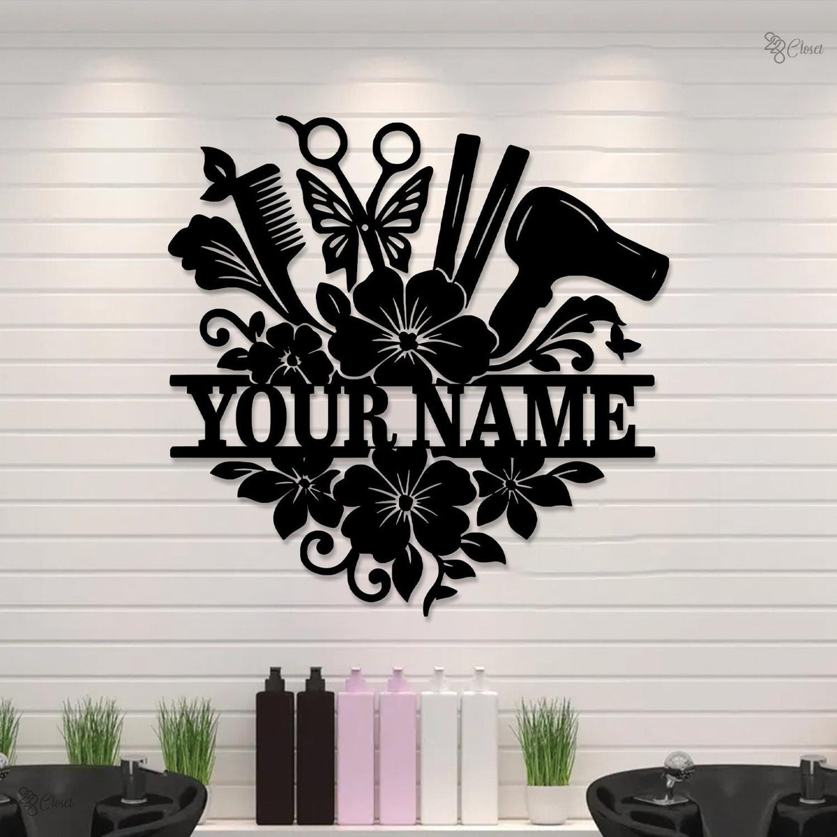 Personalized Hair Stylist Metal Sign, Custom Hair Stylist Gifts, Hair Salon Decor Beauty Salon Decor, Hairdresser Gifts Xmas Gift for her