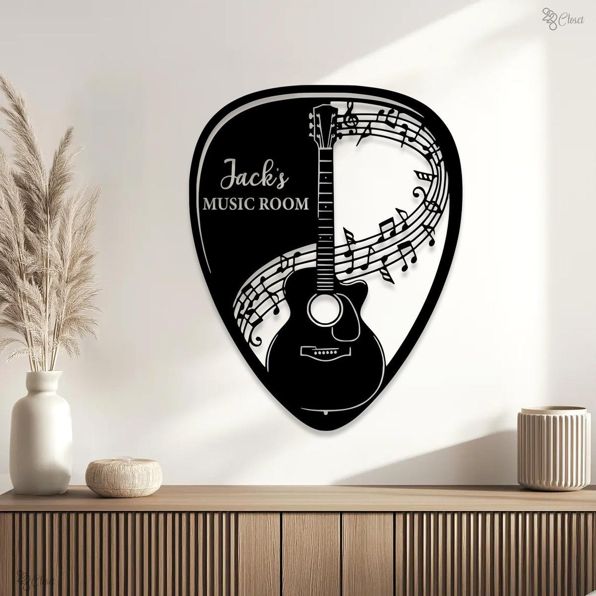 Custom Guitarist Name Sign, Guitar Metal Wall Art, Acoustic Guitar Sign, Music Studio Decor, Guitarist Gifts Xmas Gift for Guitar Player