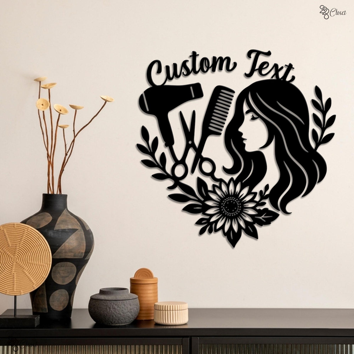 Custom Hair Salon Decor, Personalized Hair Dresser Metal Sign, Hair Salon Wall Art, Hair Stylist Gifts, Gift For Hair Stylist, Gift for her