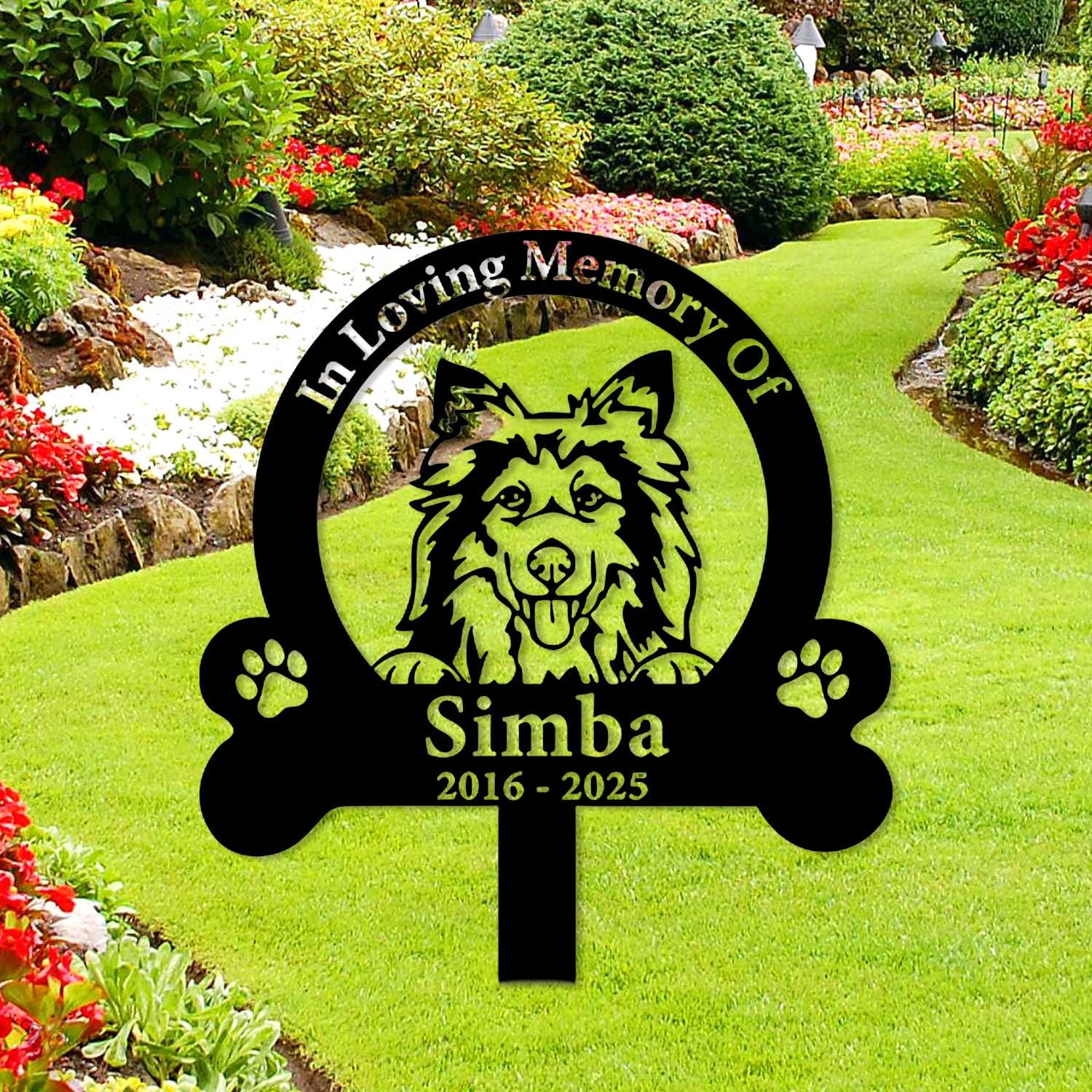 Custom Dog Memorial Stake, Dog Grave Marker, Pet Memorial Plaque, Personalized Dog Garden Sign, Pet Sympathy Gift,Dog Sympathy Gift Dog Loss