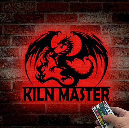 Custom Dragon Metal Wall Art LED Lights Personalized Dragon Metal Sign, Dragon Gift,Dragon Decor Boy Room Decor Dragon Lover Gift Xmas Gifts