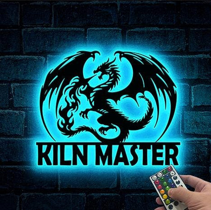 Custom Dragon Metal Wall Art LED Lights Personalized Dragon Metal Sign, Dragon Gift,Dragon Decor Boy Room Decor Dragon Lover Gift Xmas Gifts